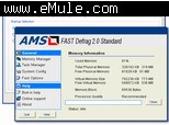 Windows Utilities RAM Memory AMS Fast Defrag Standard 2.29