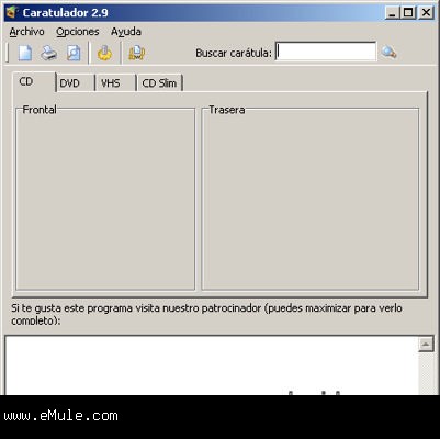 Utilidades Windows CD y DVD Caratulador 2.9